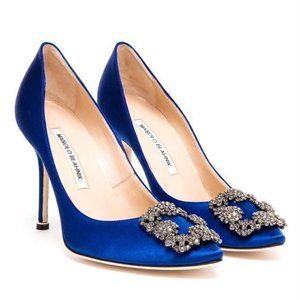 Manolo Blahnik -- Hangisi 105mm Satin Pump, NWT